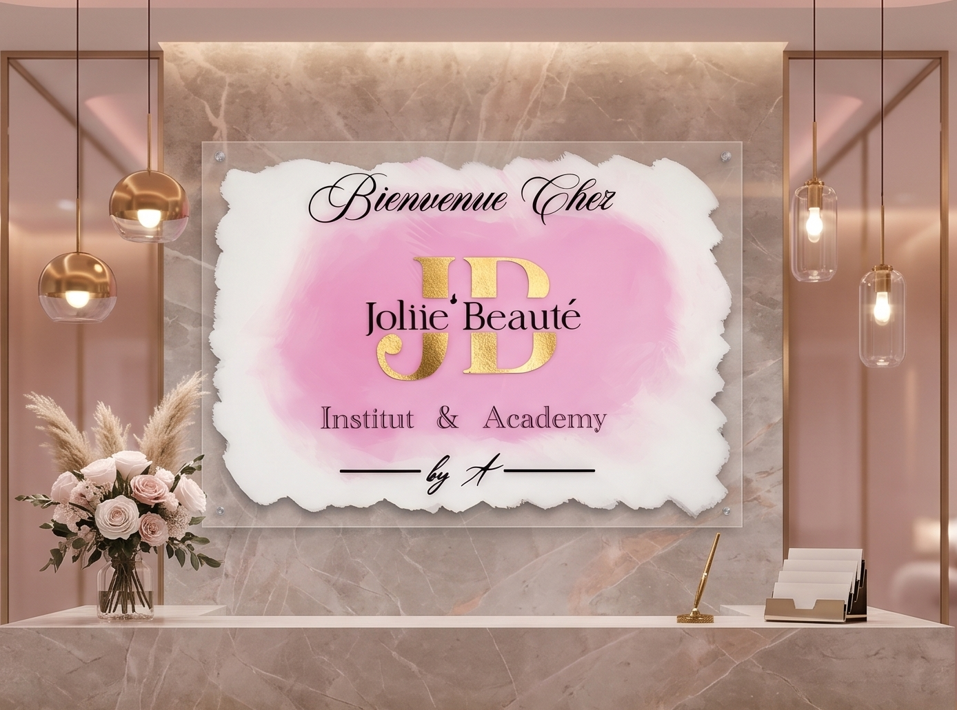 Panneau Institut De Beauté 2